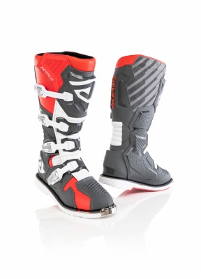 Мотоботы кроссовые Acerbis X-RACE Red/Grey фото в интернет-магазине FrontFlip.Ru