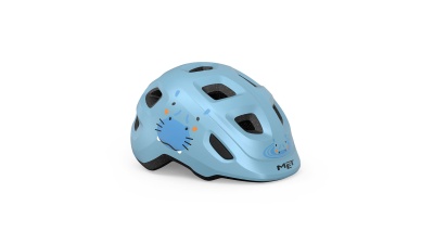 Велошлем детский Met Hooray  Pale Blue Hippo фото в интернет-магазине FrontFlip.Ru