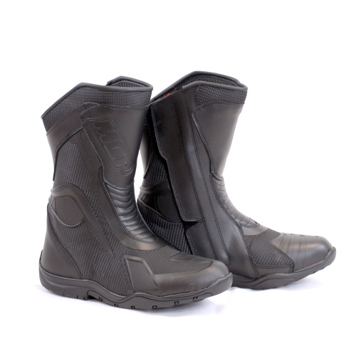 MCP Мотоботы MOTORIZER Leather Waterproof черный фото в интернет-магазине FrontFlip.Ru