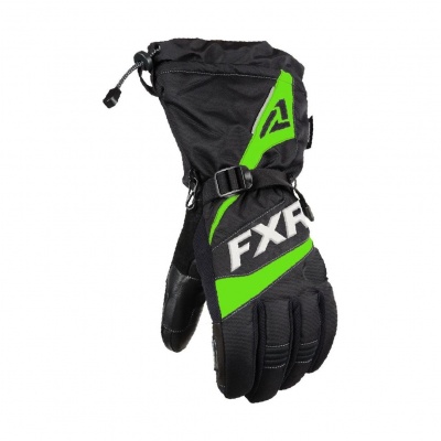 Перчатки FXR Fuel с утеплителем Black/Lime фото в интернет-магазине FrontFlip.Ru