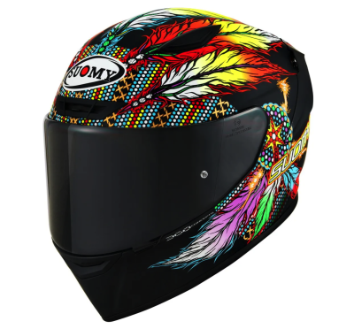 [SUOMY] Мотошлем TRACK-1 CHIEFTAIN, цвет Черный Матовый фото в интернет-магазине FrontFlip.Ru