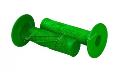 RTech Ручки на руль Wave Soft Grips 115мм зеленые (moto parts) фото в интернет-магазине FrontFlip.Ru