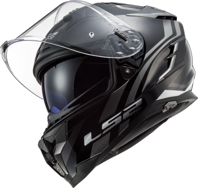 Шлем LS2 FF327 CHALLENGER PROPELLER Black Titanium фото в интернет-магазине FrontFlip.Ru