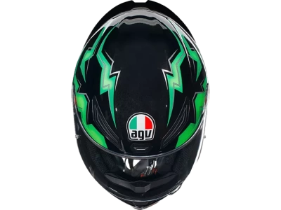 AGV Шлем K-1 E2206 KRIPTON BLACK/GREEN фото в интернет-магазине FrontFlip.Ru