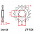 Звезда передняя (ведущая), для 520 цепи, 16 зубьев (JT 1536.16)