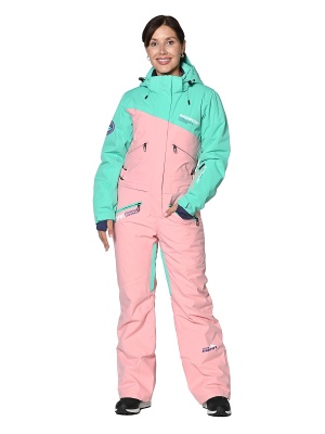 SNOW HEADQUARTER Горнолыжный комбинезон женский B-9060 Пудровый фото в интернет-магазине FrontFlip.Ru