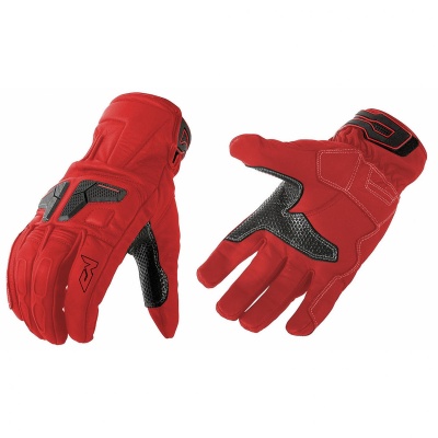 MOTEQ Перчатки кожаные Venus Красный/Чёрный фото в интернет-магазине FrontFlip.Ru