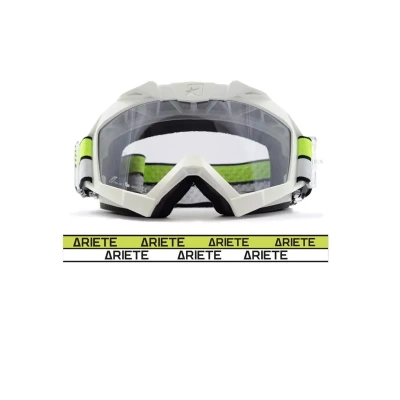 ARIETE Кроссовые очки (маска) ADRENALINE PRIMIS WHITE / YELLOW FLUO (moto parts) фото в интернет-магазине FrontFlip.Ru