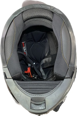 Снегоходный шлем с электроподогревом визора AiM JK906 Black Glossy фото в интернет-магазине FrontFlip.Ru