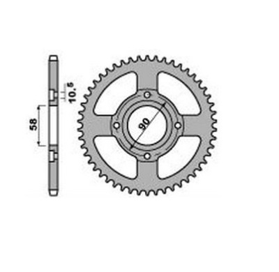 PBR Звезда задняя    269-49   (сталь) фото в интернет-магазине FrontFlip.Ru
