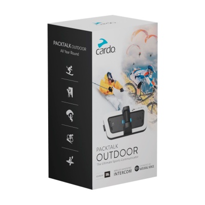 CARDO Гарнитура PACKTALK OUTDOOR SINGLE Black фото в интернет-магазине FrontFlip.Ru