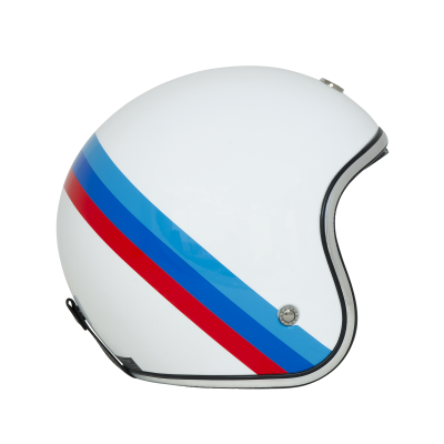 Шлем Beon B-108 WHITE/RED/BLUE фото в интернет-магазине FrontFlip.Ru