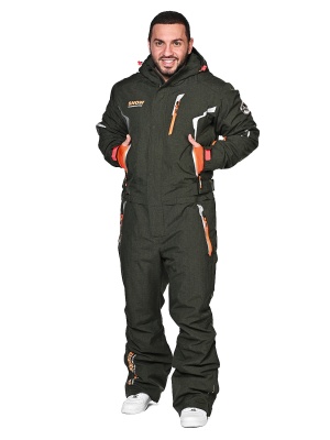 SNOW HEADQUARTER Горнолыжный комбинезон мужской A-89001 Хаки фото в интернет-магазине FrontFlip.Ru
