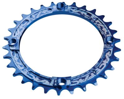 Звезда Race Face Narrow Wide 104x30T Blue (RNW104X30BLU) фото в интернет-магазине FrontFlip.Ru