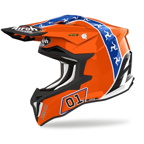 Шлем Airoh STRYCKER HAZZARD Glossy фото в интернет-магазине FrontFlip.Ru
