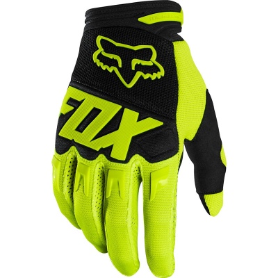 Мотоперчатки Fox Dirtpaw Glove Race Flow Yellow фото в интернет-магазине FrontFlip.Ru