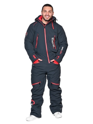 SNOW HEADQUARTER Горнолыжный комбинезон мужской A-89008 Серый фото в интернет-магазине FrontFlip.Ru
