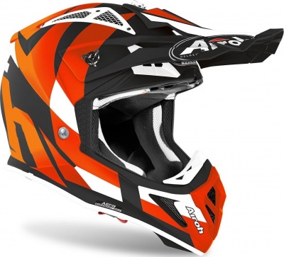 AIROH шлем кросс AVIATOR ACE TRICK ORANGE MATT фото в интернет-магазине FrontFlip.Ru