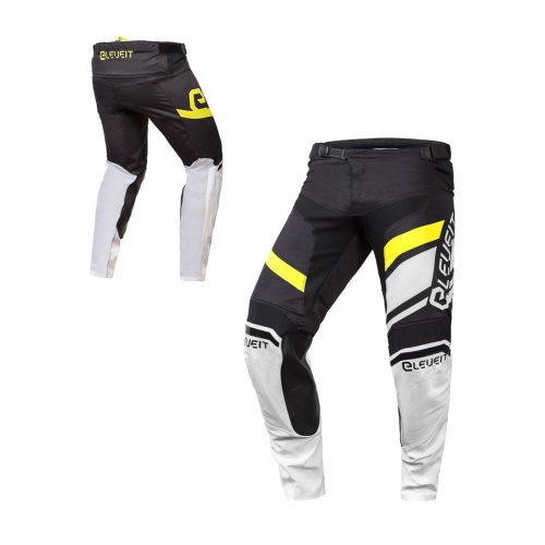 Мотоштаны кросс-эндуро ELEVEIT X LEGEND black/white/fluo текстиль муж фото в интернет-магазине FrontFlip.Ru