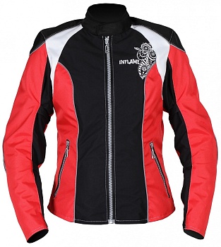Куртка женская INFLAME ECSTASY текстиль, цвет красно-черный