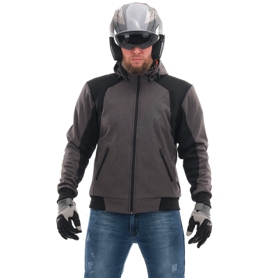 Dragonfly Мототолстовка DF Urban Grey с защитой фото в интернет-магазине FrontFlip.Ru