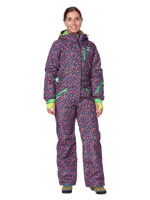 SNOW HEADQUARTER Горнолыжный комбинезон женский B-8871 ОРАНЖЕВЫЙ фото в интернет-магазине FrontFlip.Ru
