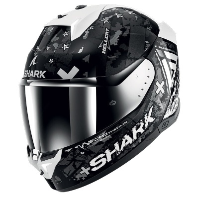 Шлем Shark SKWAL i3 HELLCAT Black/Chrome/Silver фото в интернет-магазине FrontFlip.Ru