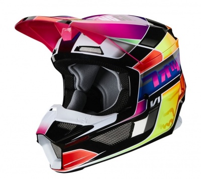 Мотошлем подростковый Fox V1 Yorr Youth Helmet Multi фото в интернет-магазине FrontFlip.Ru