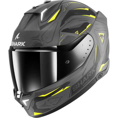Шлем Shark SKWAL i3 LINIK MAT Anthracite/Yellow/Black фото в интернет-магазине FrontFlip.Ru