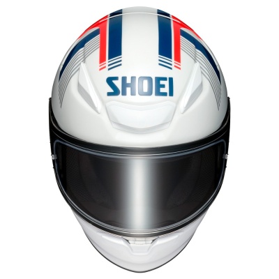 SHOEI Мотошлем NXR 2 MM93 RETRO бело-сине-красный, TC-10 фото в интернет-магазине FrontFlip.Ru