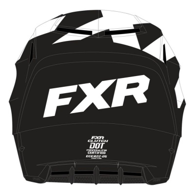 Шлем FXR Clutch CX Black/White фото в интернет-магазине FrontFlip.Ru