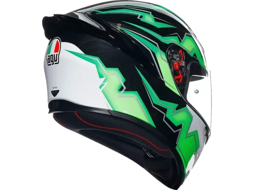 AGV Шлем K-1 E2206 KRIPTON BLACK/GREEN фото в интернет-магазине FrontFlip.Ru
