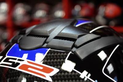 Мотошлем LS2  FF351  ATMOS GLOSS BLACK BLUE фото в интернет-магазине FrontFlip.Ru