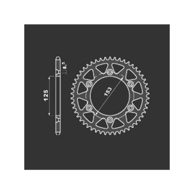 PBR Звезда задняя    289-43   (сталь) фото в интернет-магазине FrontFlip.Ru