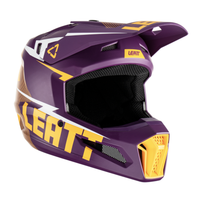 Мотошлем подростковый Leatt Moto 3.5 Junior Helmet Indigo фото в интернет-магазине FrontFlip.Ru