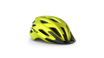 Велошлем Met Crossover Metallic Lime Yellow фото в интернет-магазине FrontFlip.Ru