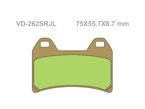 VESRAH Тормозные колодки  VD-262SRJL  (270) фото в интернет-магазине FrontFlip.Ru