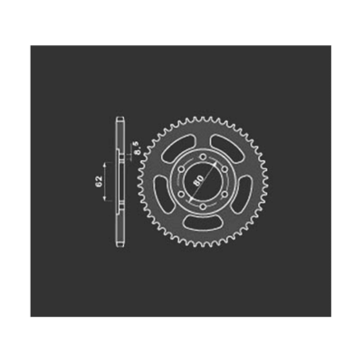 PBR Звезда задняя    842-50   (сталь) фото в интернет-магазине FrontFlip.Ru