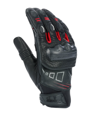 Перчатки кожаные Bering RAZZER Black/White/Red фото в интернет-магазине FrontFlip.Ru