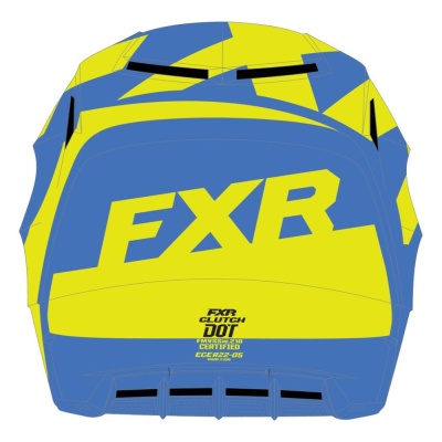 Шлем FXR Clutch CX Blue/Hi Vis фото в интернет-магазине FrontFlip.Ru