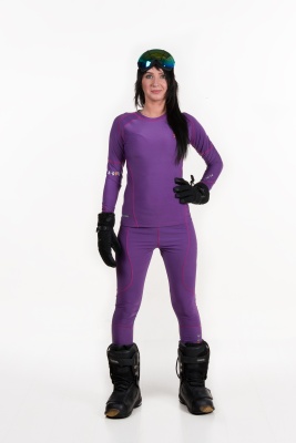 Женское термобелье Under Armour Purple фото в интернет-магазине FrontFlip.Ru