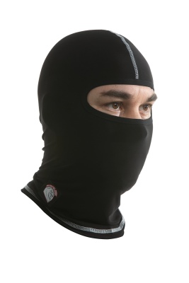 HYPERLOOK Подшлемник шелковый Exhilarant черный (белая строчка) фото в интернет-магазине FrontFlip.Ru