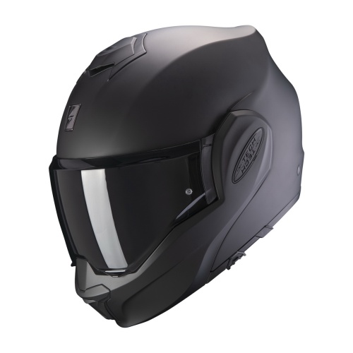[SCORPION EXO] Мотошлем EXO-TECH EVO SOLID, цвет Черный Матовый фото в интернет-магазине FrontFlip.Ru