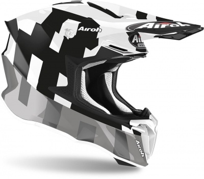 AIROH шлем кросс TWIST 2.0 FRAME GREY GLOSS фото в интернет-магазине FrontFlip.Ru