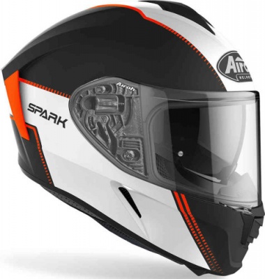 AIROH шлем интеграл SPARK FLOW ORANGE MATT фото в интернет-магазине FrontFlip.Ru
