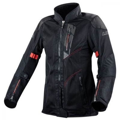 LS2 Мотокуртка женская ALBA LADY JACKET черный фото в интернет-магазине FrontFlip.Ru