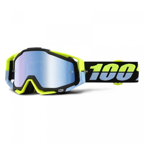 Очки кроссовые 100% STRATA MX Replica Grey-Yellow фото в интернет-магазине FrontFlip.Ru