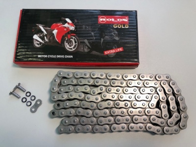 Цепь ROLON 520NXR 114 звеньев, сальниковая X-Ring, замок под заклёпку фото в интернет-магазине FrontFlip.Ru