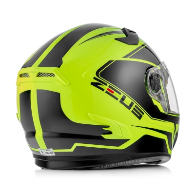 ZEUS Шлем интеграл ZS-813A Термопластик, глянец, Черный/Желтый фото в интернет-магазине FrontFlip.Ru