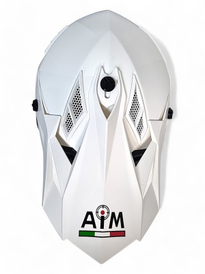 Шлем AiM RH855 (Fiber Glass) White Glossy фото в интернет-магазине FrontFlip.Ru